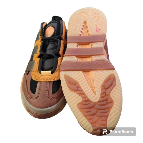 Adidas Originals Niteball Casual Sneakers Shoes Mens Sz 8.5 Copper Orange - Picture 3 of 5